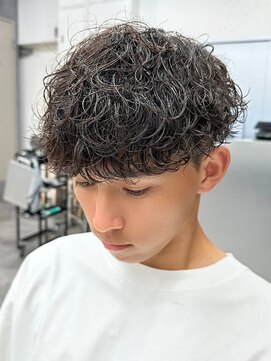 エルマーク 梅田(L-MARK) マッシュスパイラルパーマツイストスパイラル波巻きメンズ