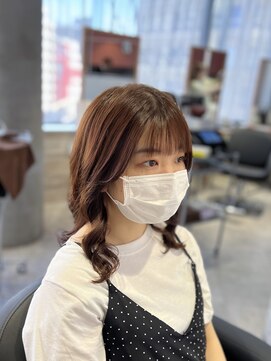 リーオオサカ(Lee Osaka) イメチェン☆こなれミディ×コテ巻き風パーマ