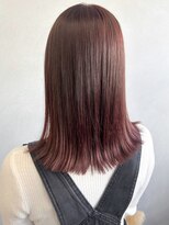 ミュラ(mulah)&nbsp;暖色カラーチェリーレッド＊外ハネワンカール艶カラー