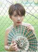 40代50代大人ショート白髪ぼかしハイライト根元パーマ髪質改善