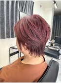 ショートスタイル+ピンク