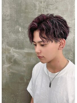 メンズサロン キング 梅田店(Men’s salon K!ng) 波巻きツイストスパイラルパーマ/フェザーパーマ/眉毛/メンズ