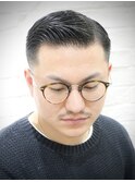 七三ジェントルマンズバーバービジネスルックモテ硬派スタイル