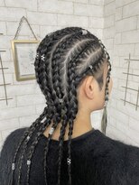 ベルデイズ 横浜西口店(BELDAYS)&nbsp;コーンロウ風全頭編み込み※ご予約は要問い合わせ