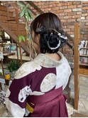 袴着付け・ボブヘアセット