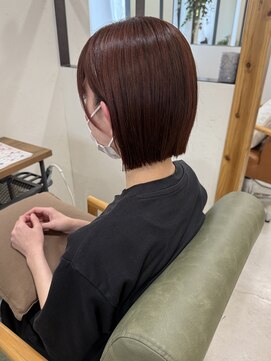 ニコ 四街道(nico) パツっとボブ/ピンクブラウン/四街道