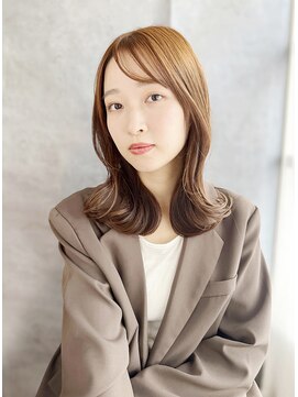 《30代～大人透明感》白髪ぼかしハイライト＋艶カラー