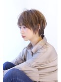 くびれショート ミルクティーベージュ