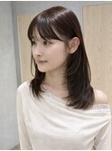 ワンカールで柔らかレイヤーとまろやかベージュ