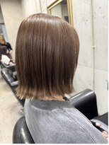 ルノン フィージュ(LUNON fieju)&nbsp;黒髪クラゲヘアーオリーブグレー小顔ココアベージュ
