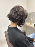 【RYOHEI】コテ巻き風パーマ・切りっぱなしボブ・20代・30代