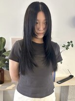ニコフクオカヘアーメイク(NIKO Fukuoka Hair Make)&nbsp;[NIKO]グレージュ/レイヤーカット/姫カット/黒髪