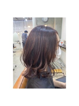 エトネ ヘアーサロン 仙台駅前(eTONe hair salon) 黄味が気になる方におすすめ！スモーキーピンク☆