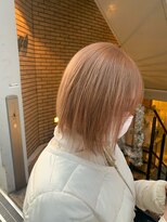 ラフ 難波店(LAFF)&nbsp;#黒髪#ボブルフ#ネビージュ#小顔#ワンレン