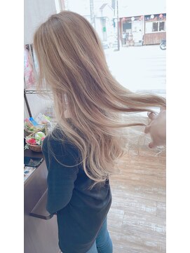 ヘアープレイス ピリオドアック(Hair Place .Acc) フルブリーチ×ミルクティー☆
