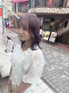 アソビ 表参道(ASOBI) ダブルカラー　ラベンダー　グレージュ