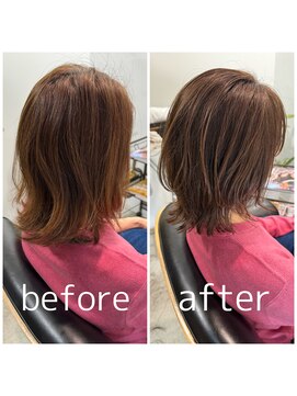 スピカ(SPICA) 【ケアカラーコース】お客様施術事例