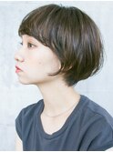 前髪/イメチェン/ウェーブパーマ/ショートヘア/30代/40代/50代