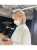 髪質改善/心斎橋美容室/大阪ハイトーン/ベージュカラー