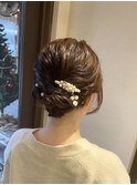 結婚式アレンジ/お呼ばれヘア/まとめ髪