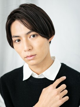 モッズヘア メン 新所沢店(mod's hair men) ブラックかき上げ伸ばしかけメンズショートc新所沢