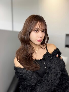 ノク 渋谷(nok) くびれヘアマロンブラウン_メルティカラー似合わせカット