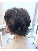 ショート×パーマ
