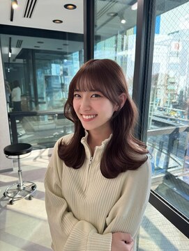 ビューレイギンザ(VIEW LEI GINZA) 大人レイヤー/ピンブラウン/顔周り似合わせ