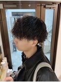 ハンサムパーマ  【刈り上げ/メンズ/ソフトパーマ】