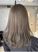 レディースロングブリーチなしダブルカラーオリーブベージュ