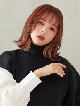 ロエ 福山川口店(loe) 【loe】ピンクベージュ×インナーカラー