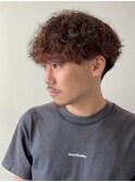 波巻きパーマ