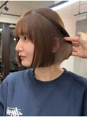 透明感ブラウン/ボブ