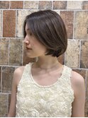 前髪なし30代40代50代レイヤーボブタッセルボブお悩み改善