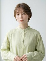 キビト(kibito) オリーブベージュ大人ショートボブ簡単スタイリング20代30代