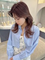 アール ヘアー デザイン(r hair design)&nbsp;ゆるふわロングベージュカラーブリーチしない透明感カラー