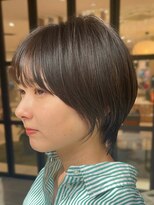 ジアン バイ ミルボン 西宮ガーデンズプラス(GIEN by milbon) ダークパープル/ナチュラルショート/ミルクブラウン/夏/西宮北口