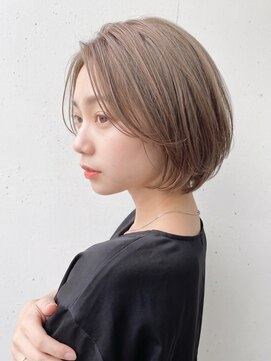 ラミ(L'ami) 【東 純平】透明感ミルクティーベージュ 小顔 レイヤーボブ
