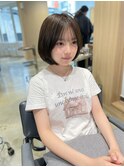 【Euphoria erina】ミントベージュレイヤーボブ内巻きボブ