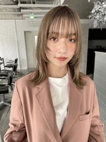 ゲーム 原宿店(GAME)&nbsp;ミルクティーベージュ/ダブルカラー/大人ミディ/髪質改善/原宿