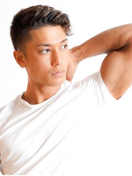 メリケンバーバーショップ フクオカ(MERICAN BARBERSHOP FUK) スキンフェードツイストスパイラルセンターパートサイドパート7