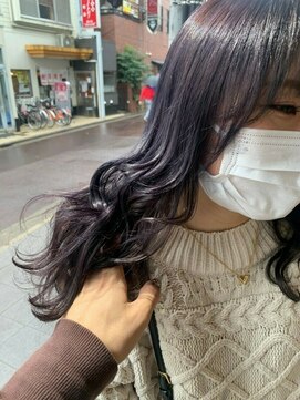 ロウバイレボ 柏(lou by revo) 前髪/イヤリングカラー/イメチェン/ラベンダーカラー