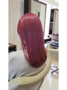 ヘアメイク アリエス 岩切店(HAIR MAKE aries) チェリーレッドカラー 暖色系カラー/仙台/ブリーチカラー