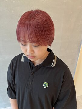 スニュウ(snuw) ショートヘア/マッシュショート/ピンクベージュ