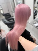 12691髪質改善ストレートラベンダーミルクティーホワイトピンク