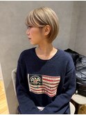 ショートカット/ブロンドベージュ