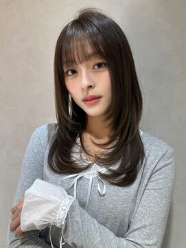 ロンド ルージュ 銀座店(Lond rouge) 髪質改善縮毛矯正レイヤーカット顔周り前髪韓国ミニウルフ/銀座