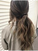 外国人風グラデーションカラー×ミルクティーベージュ☆