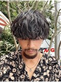 渋谷シャドウパーマ緩め波巻きスパイラルパーマ19時以降