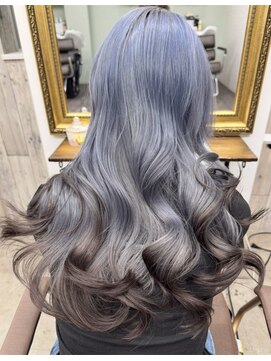 エゴル ナゴヤサカエ(ENGOL NAGOYA SAKAE) 坂野貴哉/ブルーアッシュ/ハイトーンカラー